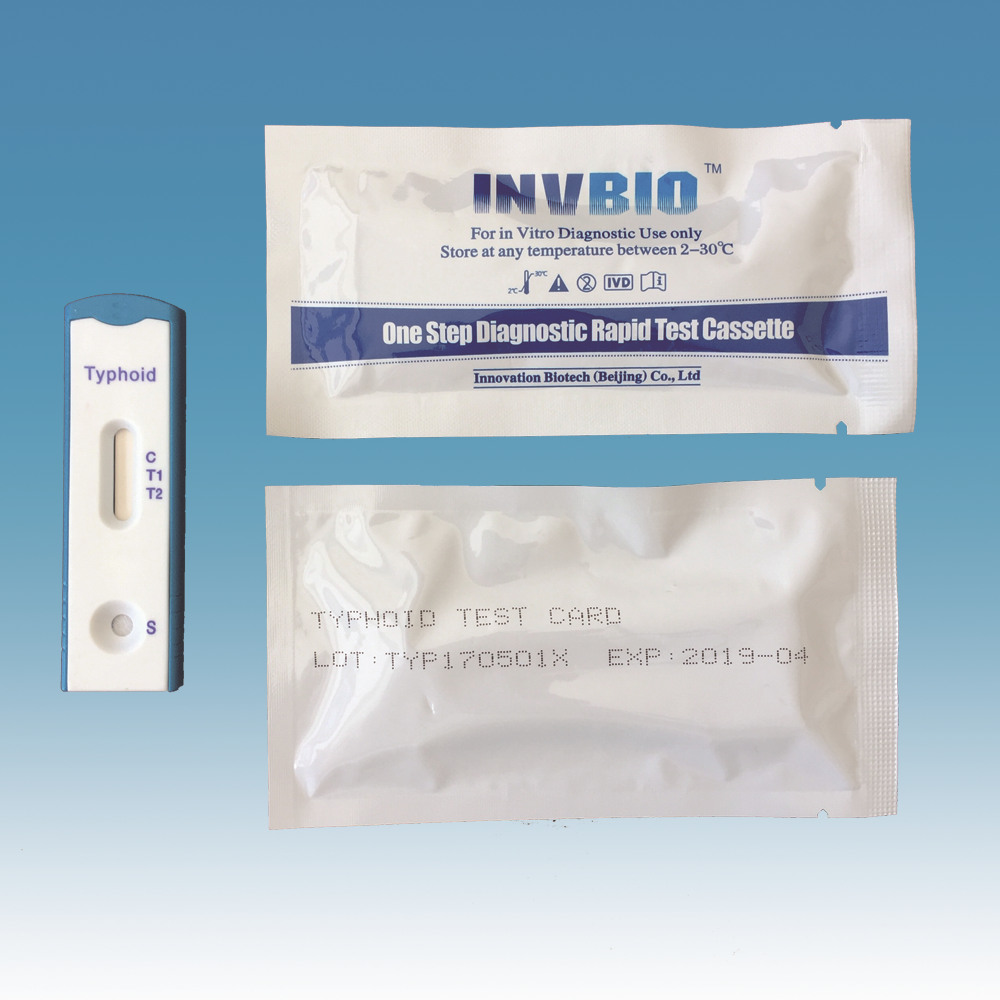 Typhoid Ab whole blood/serum Test card (INV-1034)